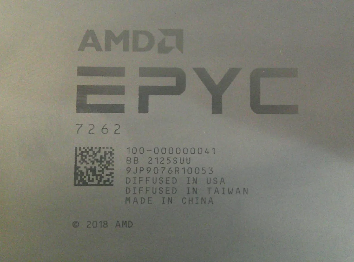 Модуль памяти AMD EPYC 7262 8C 3.2GHz 128M DDR4-3200 155W (Unlocked) — фото лота 3