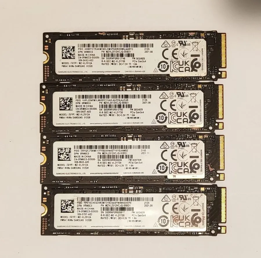 SSD-накопитель Samsung PM9A1 512GB M.2 2280 NVMe SSD MZVL2512HCJQ-00BD1 MZ-VL251