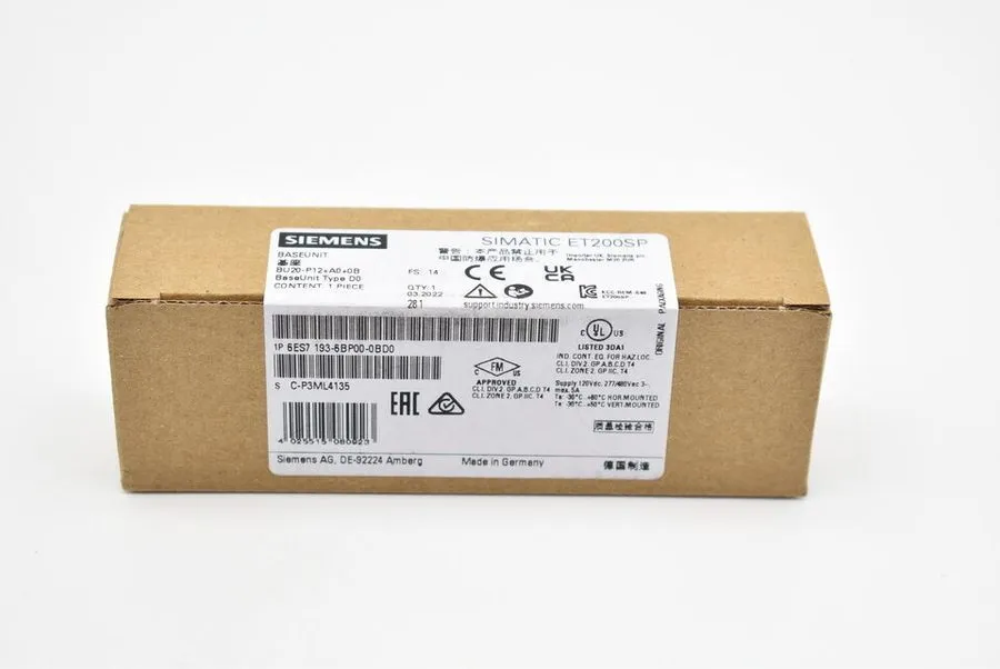 Модуль ввода-вывода 6ES7193-6BP00-0BD0 SIEMENS SIMATIC ET 200SP BaseUnit