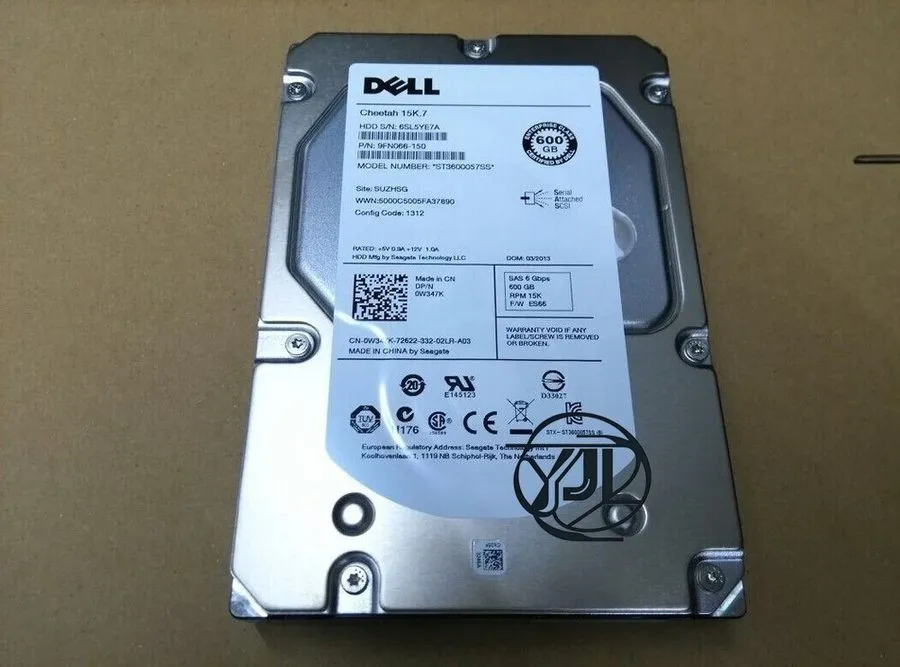Жёсткий диск Dell W347K 0W347K ST3600057SS 600GB 15K 6G 3.5" SAS HDD HARD DRIVE 