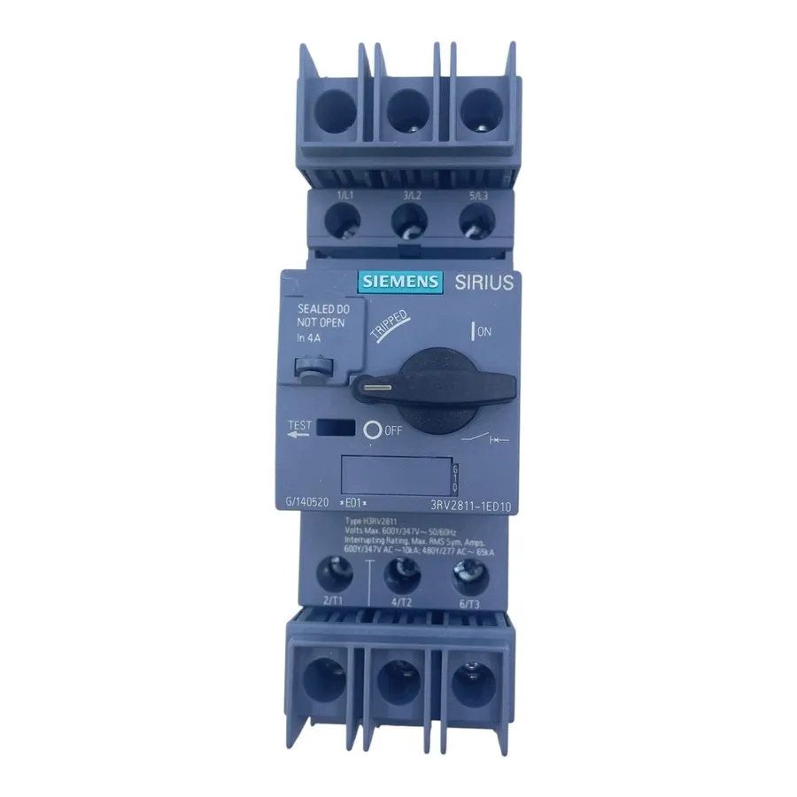 Автоматический выключатель Siemens Circuit Breaker 4A 3RV2811-1ED10 — фото лота 2