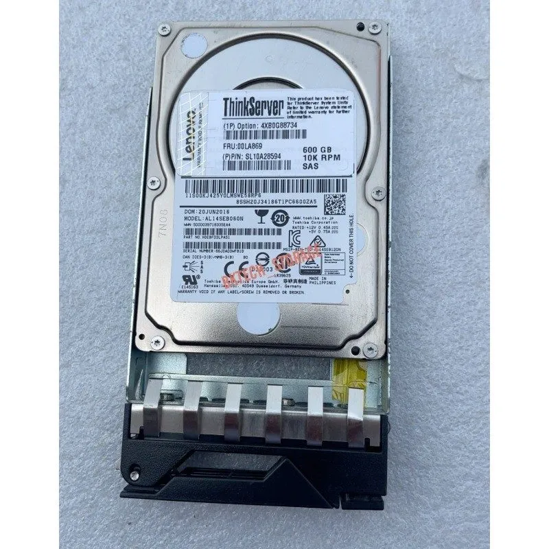 Жёсткий диск Lenovo 00LA869 4XB0G88734 600GB SL10A28594 10K 12Gb/s SAS Hot Swap