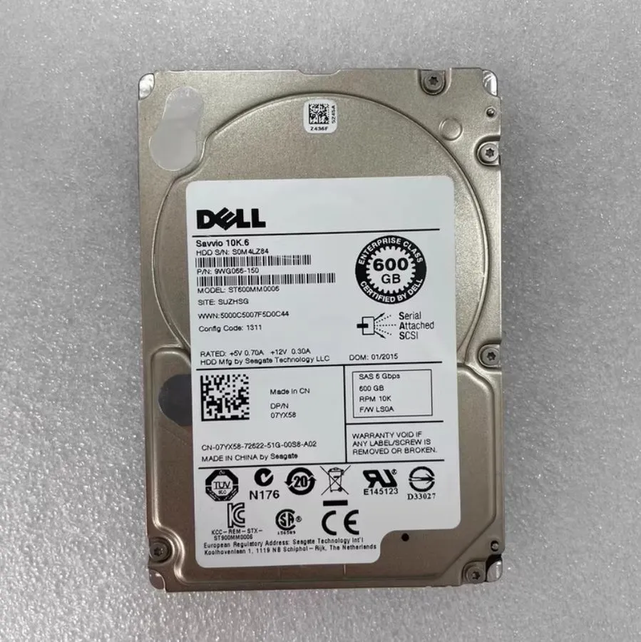 Жёсткий диск HP ST600MM0006 EG0600FCVBK 600GB 10K 2.5" SAS HDD 693569-003 507129