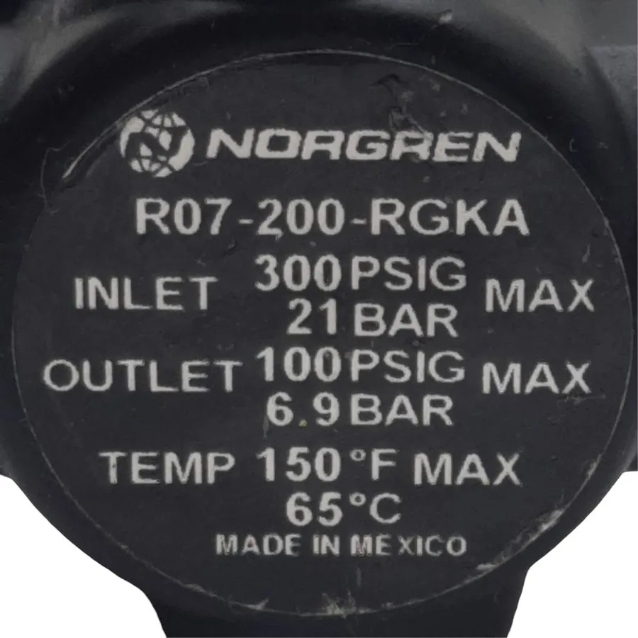 Регулятор давления Imi Norgren R07-200-RGKA Pneumatic Regulator 300psi 0-100psi/