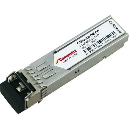 Трансивер Brocade Compatible E1MG-SX-OM 1000BASE-SX 550m MMF 850nm SFP Transceiv