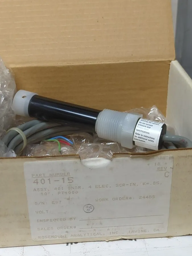 Термопара ROSEMOUNT ANALYTICAL,401-15,ENDURANCE PT1000 SENSOR WITH 10 FT CORD