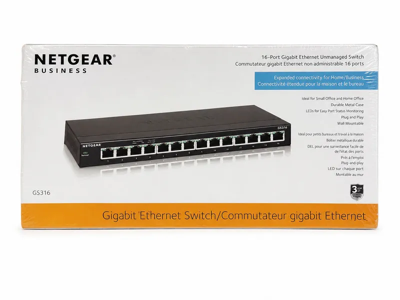 Коммутатор NETGEAR GS316-100NAS 16 Ports Standalone Ethernet Switch