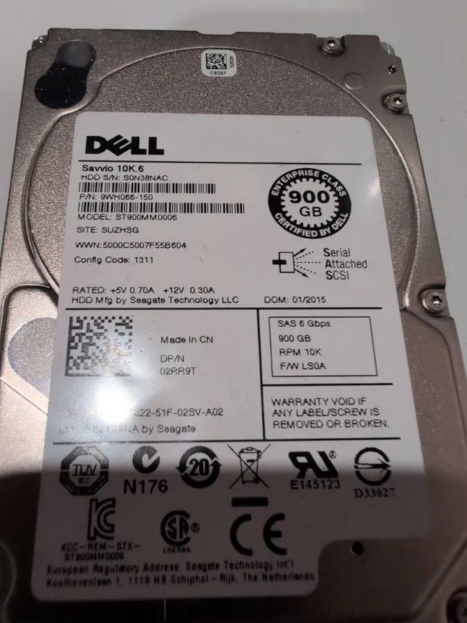 Жёсткий диск ST900MM0006 Seagate 9WH066 900GB 10K RPM 6Gb/s 2.5"SAS HDD Hard Dri