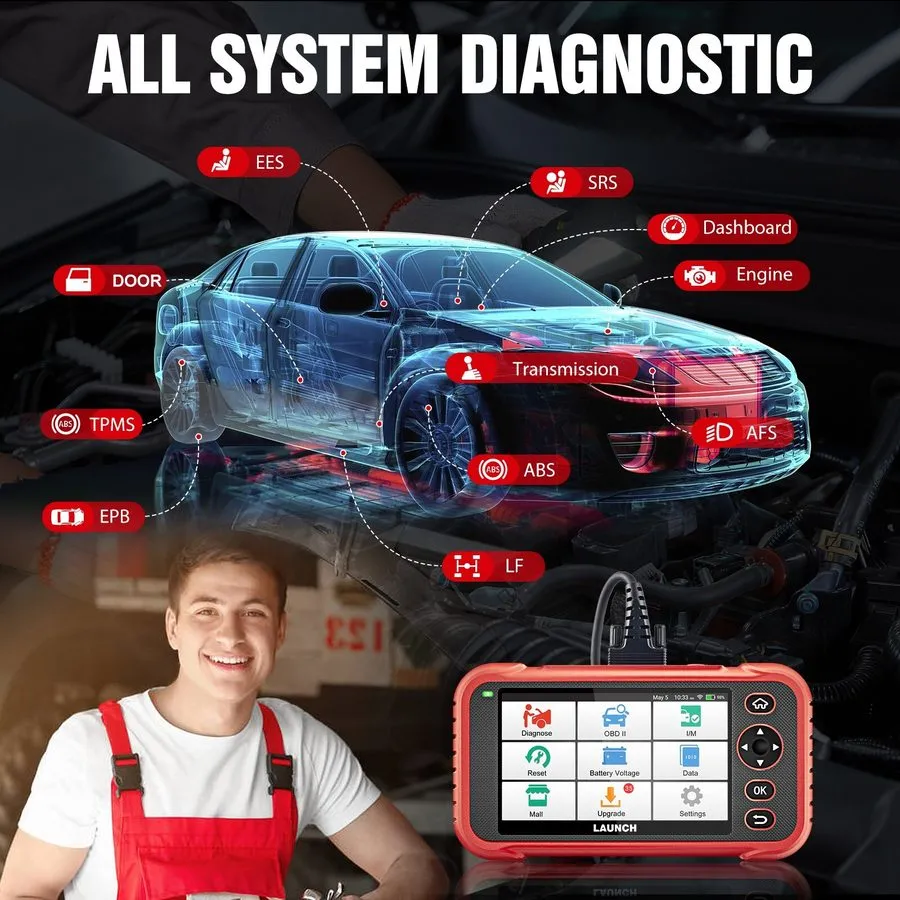 Диагностический сканер LAUNCH X431 CRP123E PLUS Car OBD2 Scanner Code er ALL Sys — фото лота 1