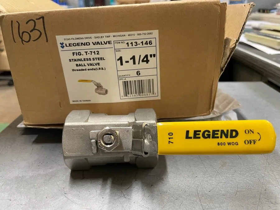 Клапан 113-146 Legend 1 1/4 IPS stainless ball valve. 1000 Water Oil Gas NPT