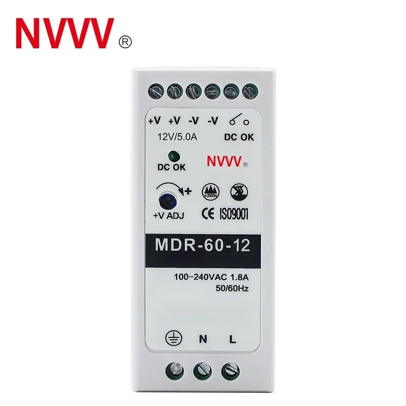 Блок питания MDR-60-12 AC to DC DIN-Rail Power Supply 12V 5 Amp 60W