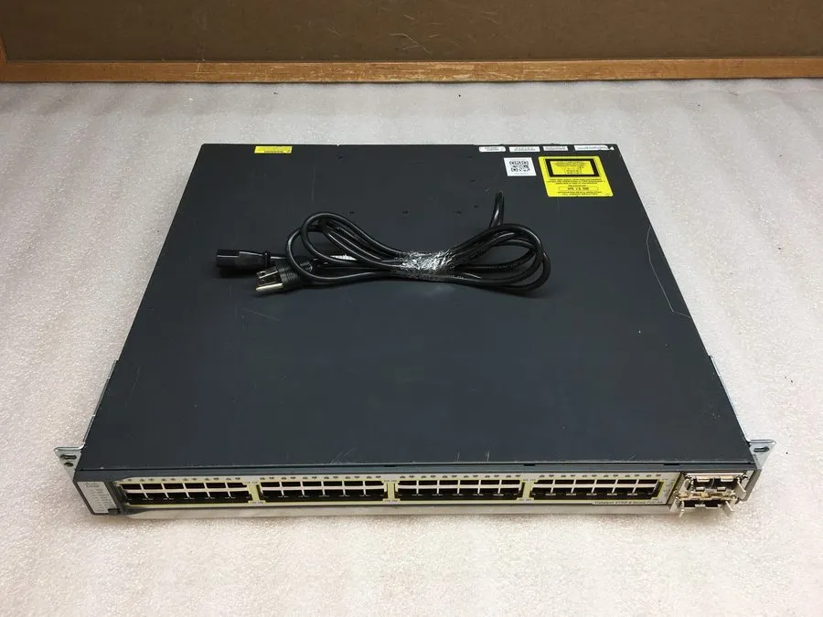 Коммутатор Cisco Catalyst WS-C3750E-48PD-SF 48-Port Gigabit PoE 2x 10GbE X2 Swit