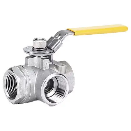 Клапан Milwaukee Valve Ba3wdslh 1/2 1/2" Fnpt Stainless Steel Ball Valve 3-Way