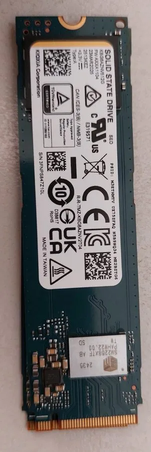 SSD-накопитель Kioxia M.2 512GB NVMe SSD 2280 (KBG6AZNV512G) SEE RESULTS!