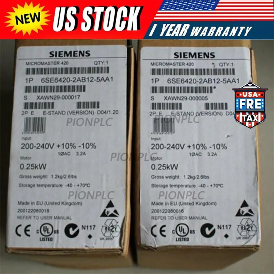 Частотный преобразователь Siemens MICROMASTER420 without filter 6SE6420-2AB12-5A
