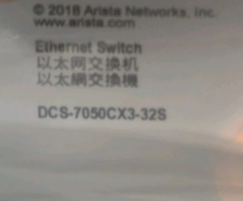 Коммутатор Arista DCS-7050CX3-32S-F, 32x100GbE QSFP+2xSFP+ Data Center Switch — фото лота 2
