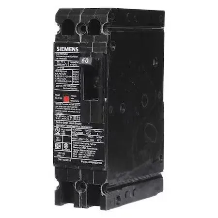Автоматический выключатель Siemens HED42B060 Molded Case Circuit Breaker 2P 60A  — фото лота 1