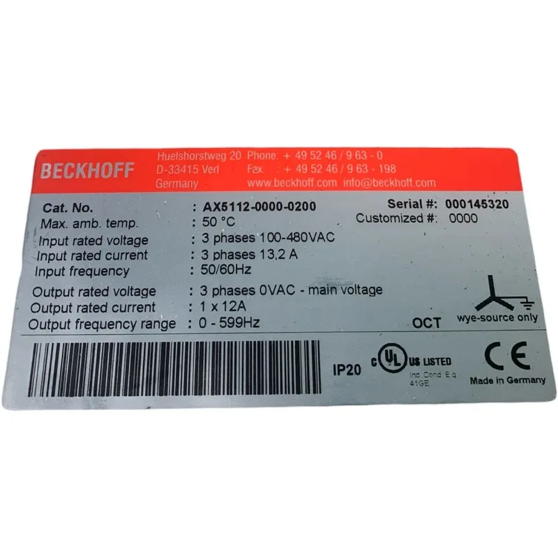 Сервопривод AX5112-0000-0200