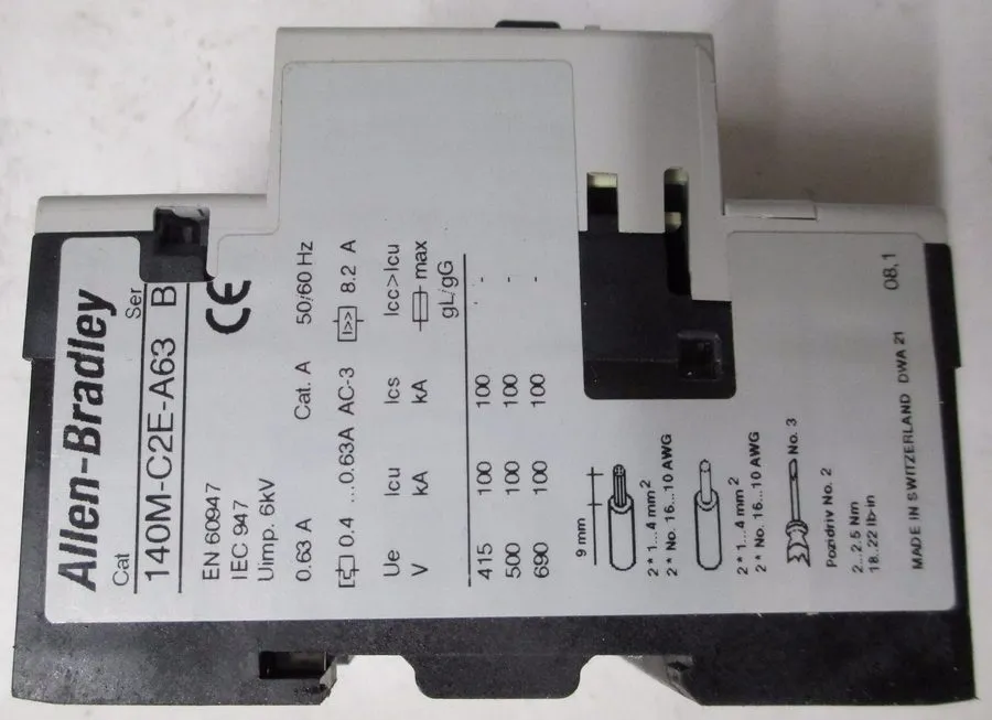 Автоматический выключатель Allen Bradley 140M-C2E-A63 Motor Protection Circuit B