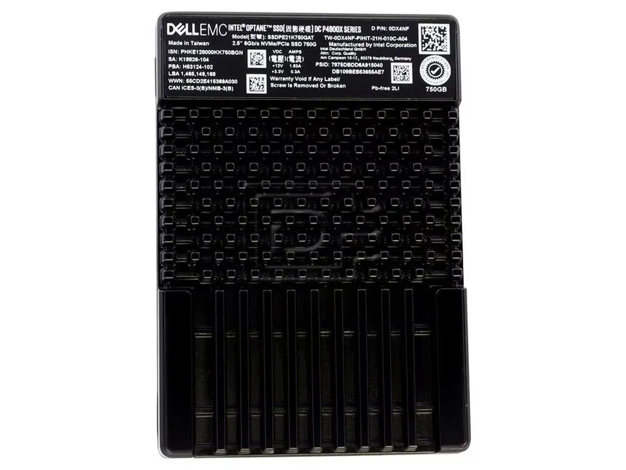 SSD-накопитель P4800X Intel 750GB Optane SSD DC SSDPE21K750GAT 2.5" 6Gb/S Nvme/P