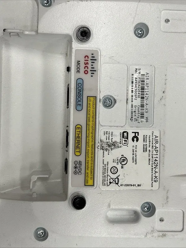Точка доступа Wi-Fi Cisco AIR-AP1142N-A-K9 Wireless Dual Band Access Point 802.1 — фото лота 3