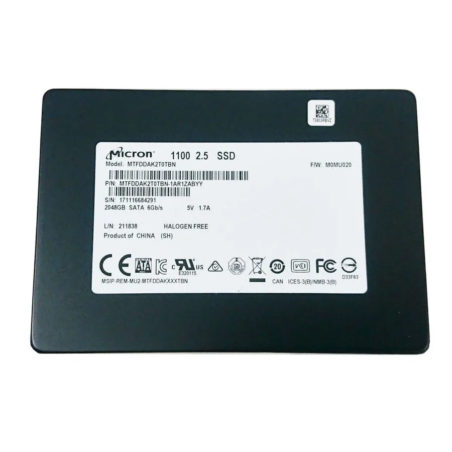 SSD-накопитель Micron 1100 2TB 2.5" SATA III Solid State Drive SSD MTFDDAK2T0TBN