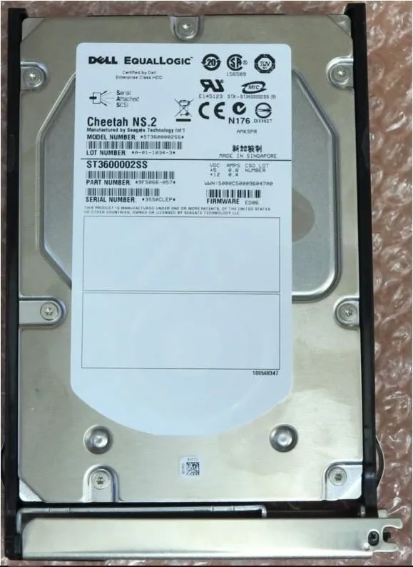 Жёсткий диск Dell EqualLogic 600GB 10K SAS 3.5" PS6500 PS6510 HDD ST3600002SS 9F