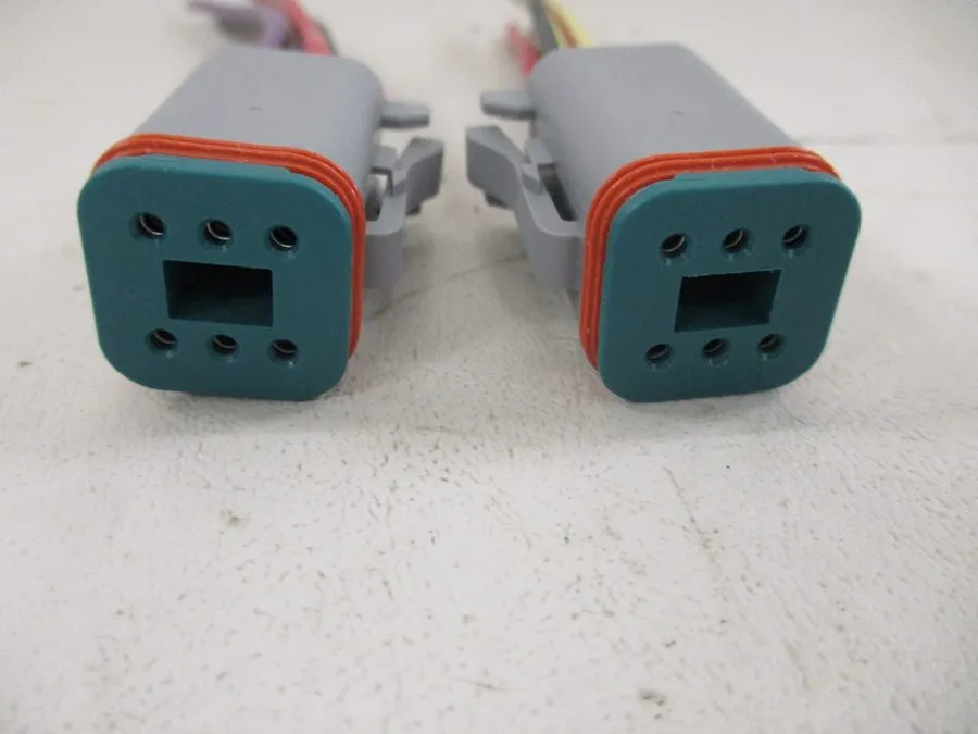 Разъём AMPHENOL FEMALE 6-PIN CONNECTOR PLUG SET OF GRAY AT06-6S MARINE BOAT — фото лота 1