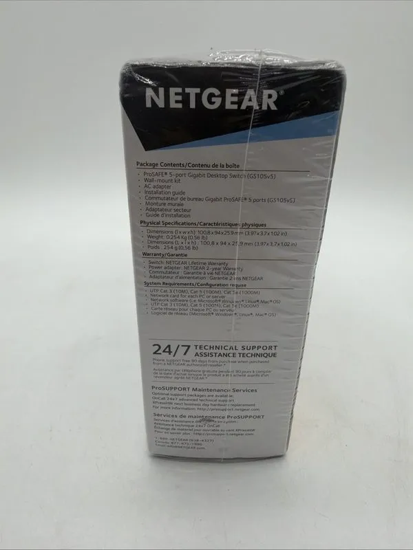 Коммутатор NETGEAR ProSafe GS105 Desktop Switch 5-Port Gigabit GS105NA — фото лота 4