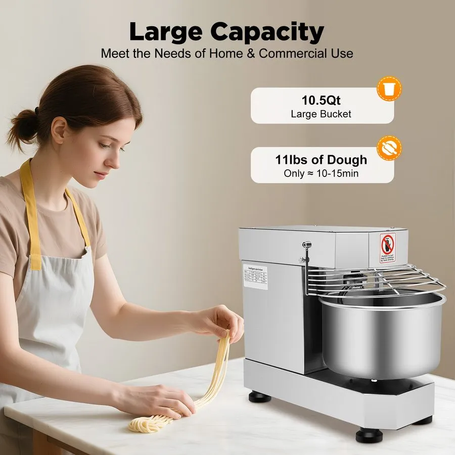 Миксер 0.88qt2-Speed Commercial Food Mixer Electric Dough Mixer Pizza Bakery Mix — фото лота 1