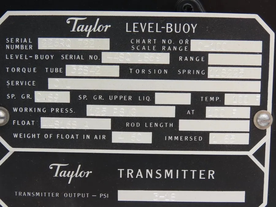 Датчик давления Taylor JS-342-B Level-Buoy Fulscope Pressure Transmitter Gauge *