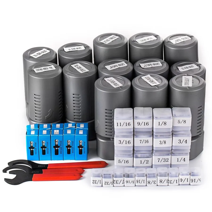 Патрон CAT 40 Tooling Kit для Haas Fadal CNC Mill-ER Chuck Collet Holder ER32/16 — фото лота 2