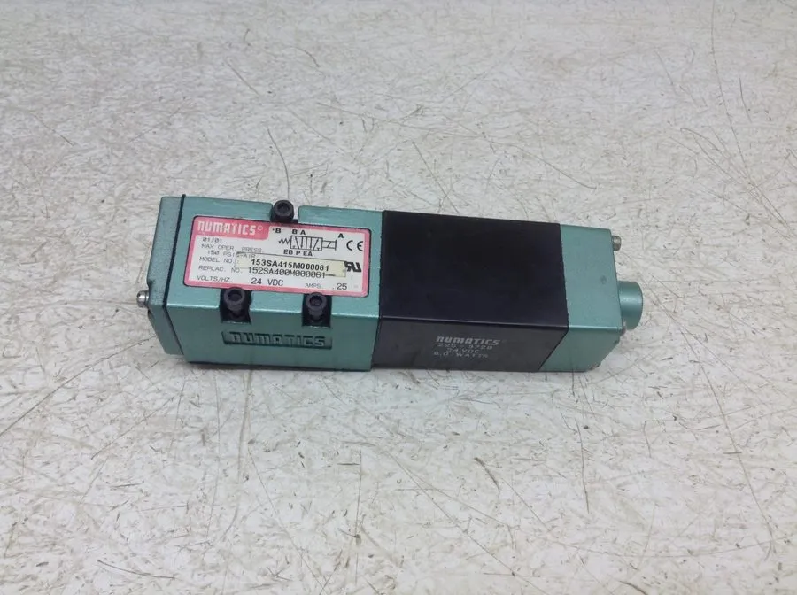 Электромагнитный клапан Numatics 152SS500M 225-372B 24 VDC Solenoid Pneumatic Va