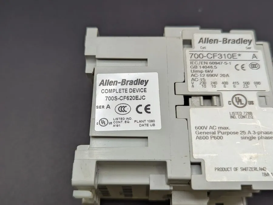 Реле безопасности Allen Bradley 700S-CF620EJC 24 VDC Coil Safety Relay 700-CF310