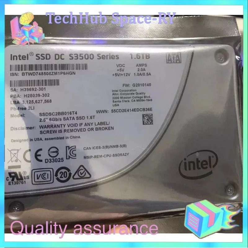 SSD-накопитель SSDSC2BB016T4 Intel DC 3500 Series 1.6TB SATA 6Gbps 2.5in Interna