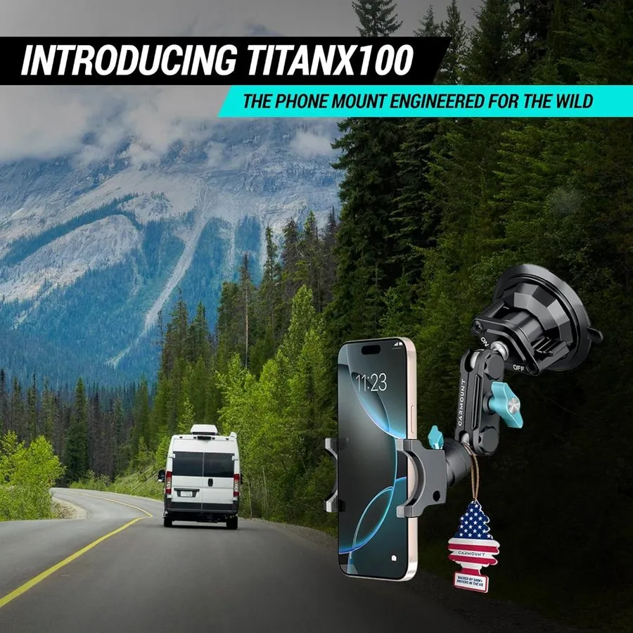 Вакуумная присоска CARMOUNT TitanX100 Suction Cup Phone Mount — фото лота 1