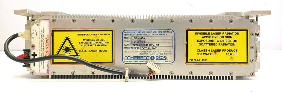 Лазерная головка Coherent DEOS GEM-30A Laser Head 30W Air Cooled RF-Excited CO2 