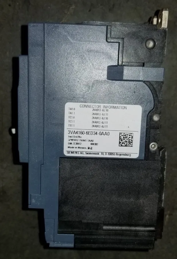 Автоматический выключатель Siemens 60 Amp Bolt-on Circuit Breaker 3VA4160-6ED34  — фото лота 1