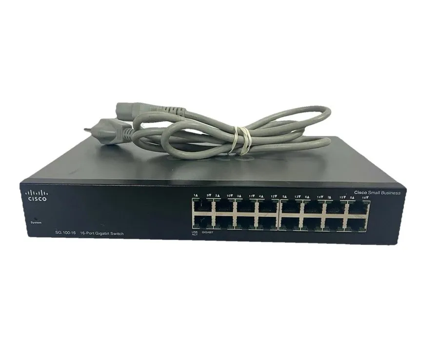 Коммутатор Cisco Small Business SG110-16 16-Port Gigabit Desktop Switch Excellen