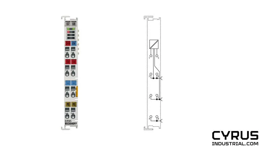 Модуль ввода-вывода Beckhoff EL9184 Ethercat Terminal, Potenzialverteilung, 8 x  — фото лота 1