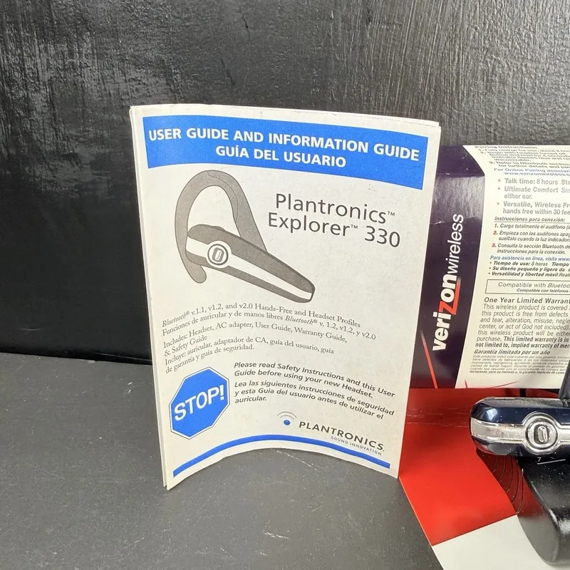 VoIP-шлюз Plantronics Explorer 330 Bluetooth Headset Verizon Wireless PBT330Z — фото лота 1