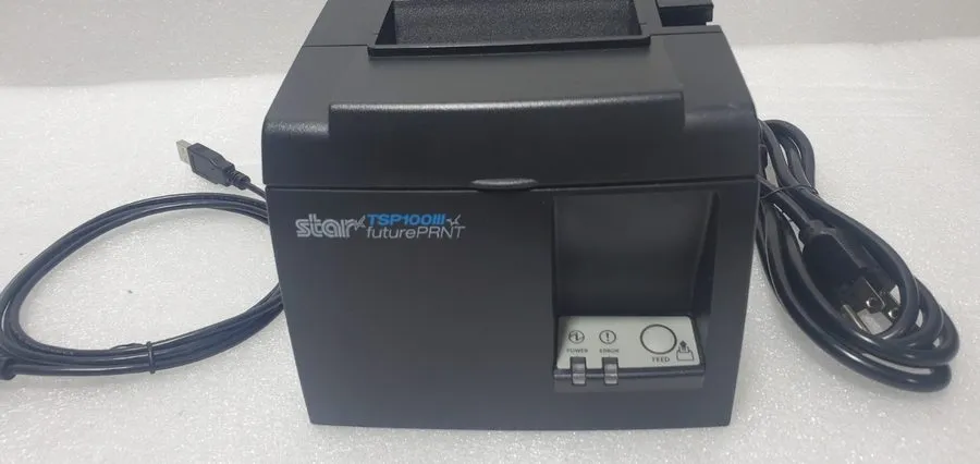 Принтер чеков STAR TSP143IIIU USB Thermal Ticket POS 80MM Receipt Printer Black 