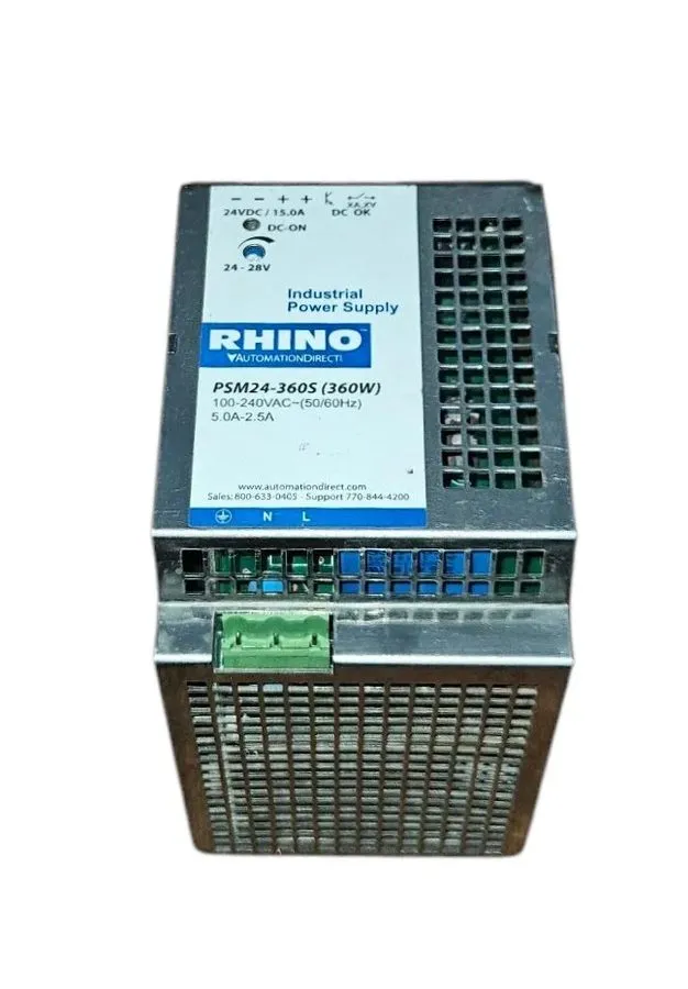Блок питания RHINO PSM24-360S INDUSTRIAL DIN-RAIL SWITCHING POWER SUPPLY UNIT 36