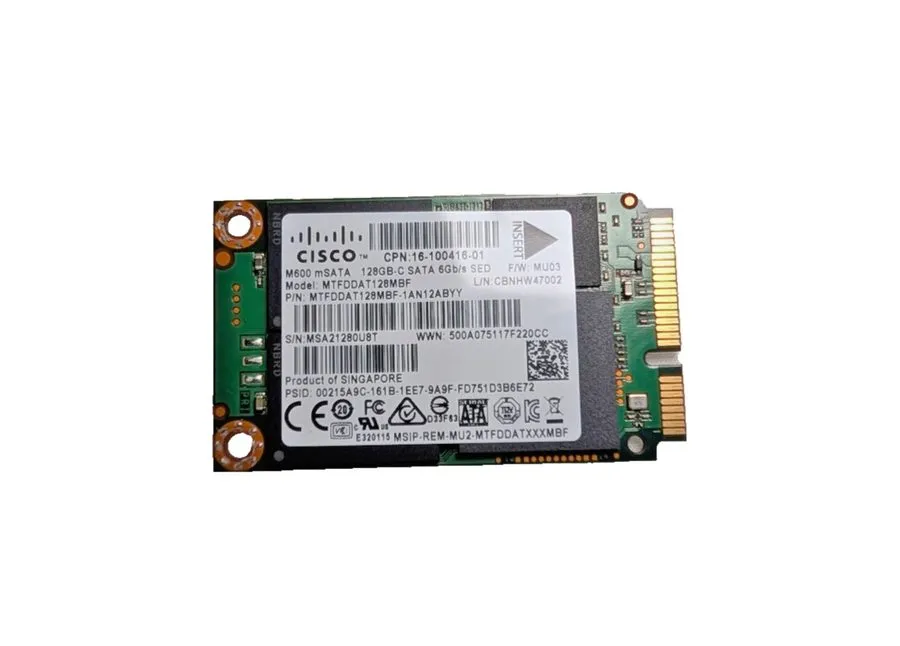 SSD-накопитель Micron MTFDDAT128MBF M600 mSATA 128GB SATA 6Gb/s Solid State Driv — фото лота 1
