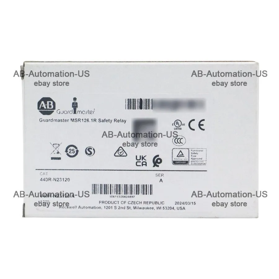 Реле безопасности Allen Bradley 440R-N23120 MSR126.1R, 24V AC/DC,Safety Relay