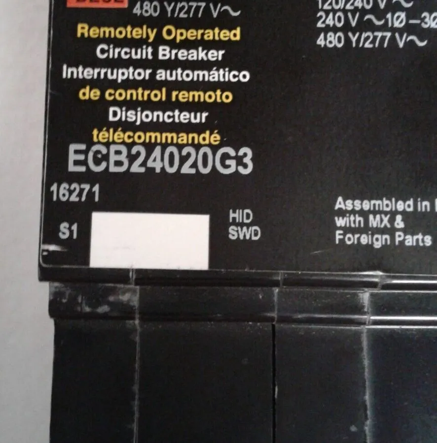 Автоматический выключатель Schneider Electric ECB24020G3 Circuit Breaker 20amp 4