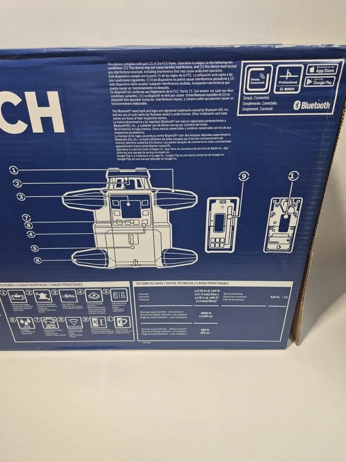Нивелир Bosch GRL4000-80CHV 18V REVOLVE 4000 Connected Self-Leveling Rotary Lase