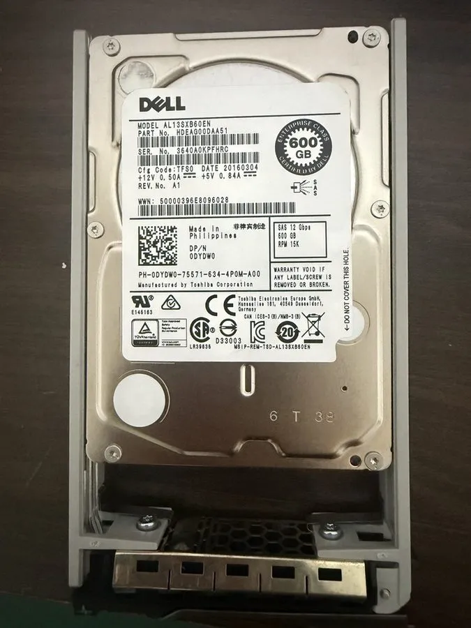 Жёсткий диск Dell 600GB 15K 2.5 Enterprise Class SAS 12Gb/s HDD 512N AL13SXB60EN