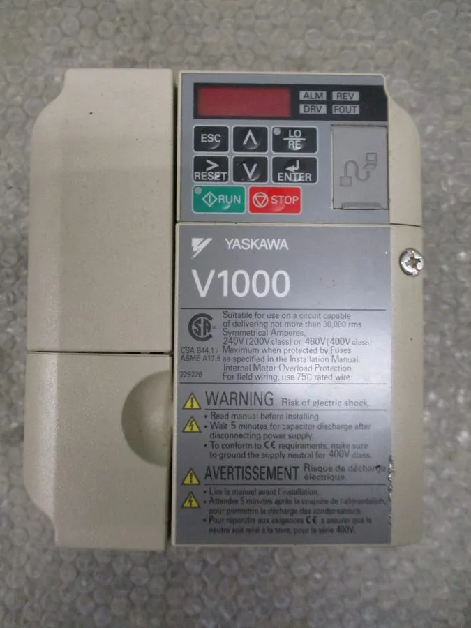 Частотный преобразователь Yaskawa V1000 AC Drive CIMR-VU4A0005FAA Rev. A 3HP 3Ph