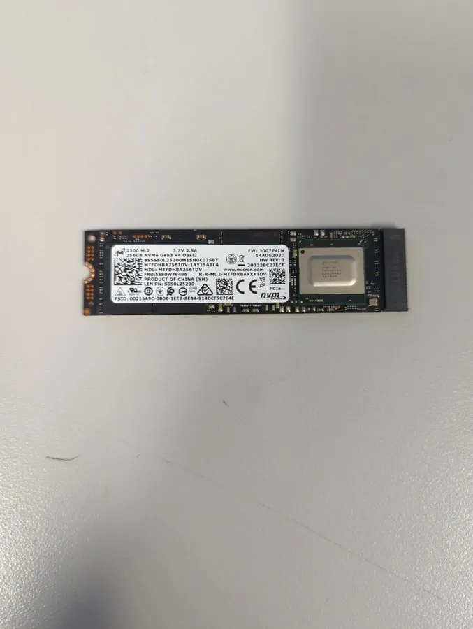 SSD-накопитель Micron 2300 256GB M.2 2280 NVMe PCIe SSD MTFDHBA256TDV — фото лота 1